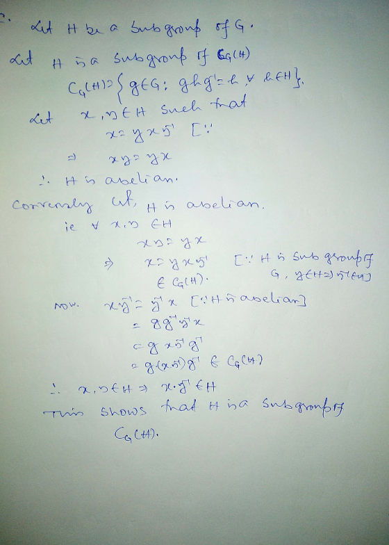 I. Let it be a subgroup of G. Let it is a subgroup of CG (4) CCH)2 3 E6; а я - су сен, Let u t t such that - 25 С: э ? Ах & H