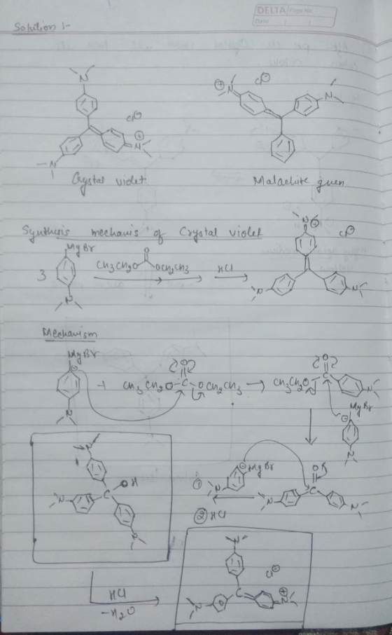 DELTA/Food Solution | Crystal violet Malachite guen. Synthers mechanis of Crystal violet MyBY Cuzchgooch, una - Hal Mechanis
