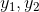 y_1, y_2