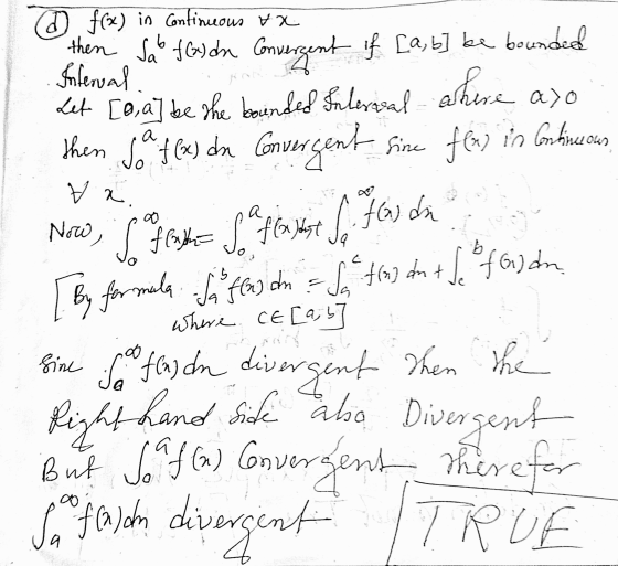 ما D f(x) in continuous HX then sa talde Convergent if if [a, b] be bounded Internal Let to aj be the bounded Inlevisal where