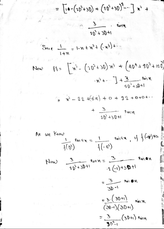 - [o-Cap?+30) + (20++30)*-- ] *? + 3 lenin 20 + 3D +1 Since I = l-n+m²+ (-43)+.. In Now Pl= (n - (199+30) m? + (404+90°+ 100