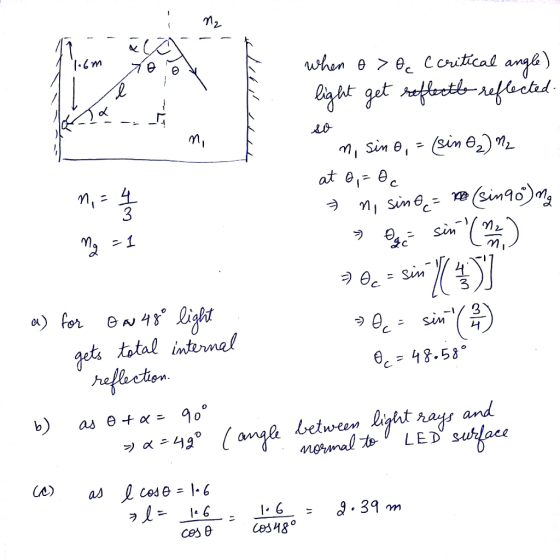 2- when θ7bc Cou-tical angle ol at e 48.58。 Ces8