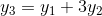 y_{3}=y_1+3y_2