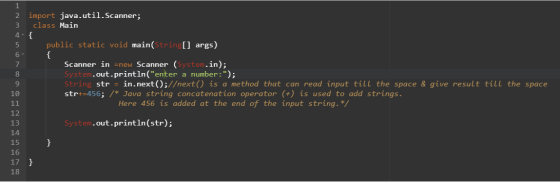 2 import java.util.Scanner; 3 class Main 4-{ public static void main(String[] args) Scanner in =new Scanner (System.in); Syst