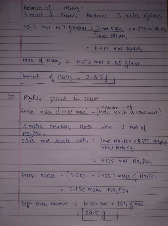 For the following reactions, find the following a) Which