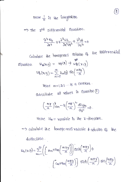 Fleone is the integration. The gnd Differential Eguabion. the Differential Calculate the homogentos Solution of Ésuation. WIE