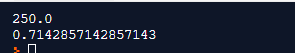 250. 0 0.7142857142857143 28.11281143
