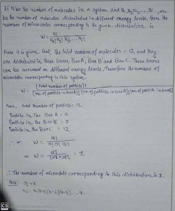 If N be the number of molecules in a system and N,,NyNz.... Ni...,etc. be the number of molecules distributed in different en