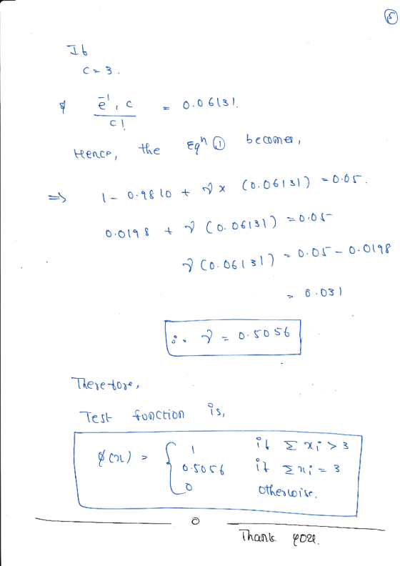 eC0.0 613 Hence, the F9n 0 be one , 0 098 6.03 } eve-tor, Test fu๑ction 1s, othertoik