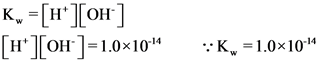 Kw = [H+ ][CH]
[HTOH)=1.0~10:4
K. = 1.0*10**
