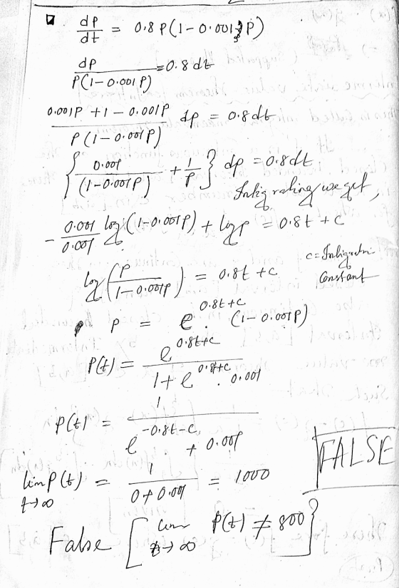 dp dt 0.8 PC1-0.001 pp) de PC1-0.001 P) 0.0012 +1 -0.001P 001P) 0.001 (1 -0.007 P) 50.8 db bilmagan modeliai et de P (1-0.001
