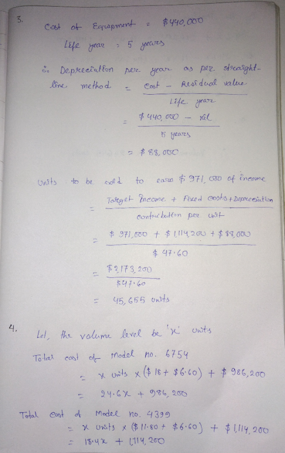 3. ॐप५०,000 Cast ot Equapment 1 5 yecues as pez strcaight- Depeeeiatfon per. ear ine Aesf dual valuue metho d Cost 440 000 5