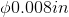 00.008in