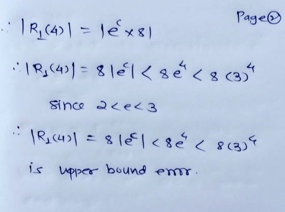 Page 1 R, (4) | = lex8 IR, (431= 8lelse 4 8 (3) Since 2<e<3 . IR, (411 8 lecl<8ě (8 (3) is upper bound emor.