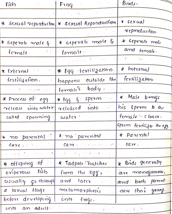 Fish - Frog.. Brads. * sexual repaoduction sexual Reproduction v sexual n meproduction * seperate male & * Seperate male fema