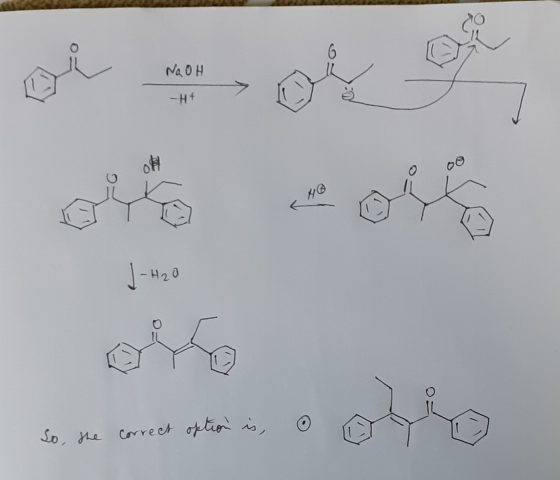 6 vi NaOH ol -Hf ok 1 - H20 is, So, the correct option