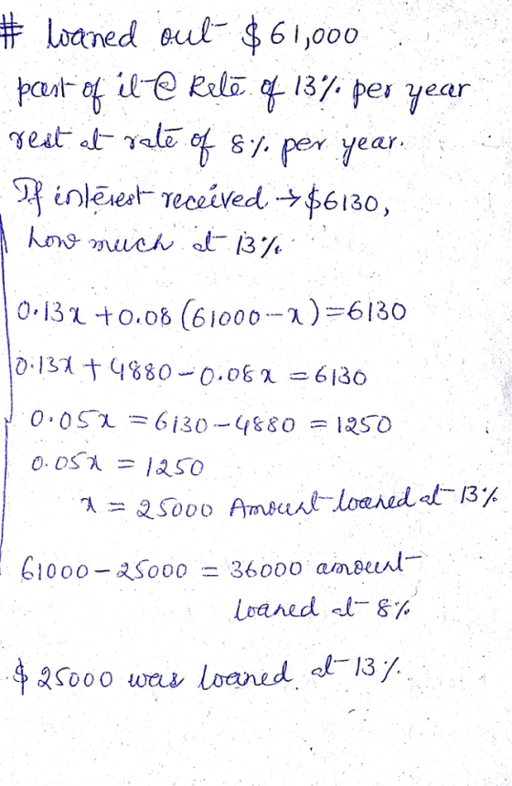 # lated at $61,000 ne. per year 0.15a to.οδ (61000-a)-6130 31 t 4880-0.062-6130 £1000-25000-36000 amAud Leaned d-5% 2S000u oaned 13/