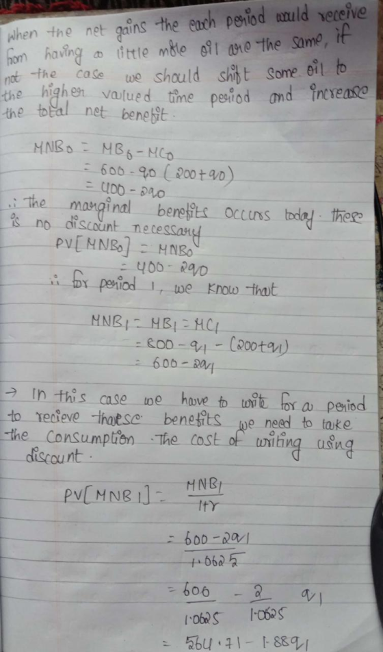 when the net gains the each period wuld receive hom having a little mole oil are the same, it not the case we should shitt so