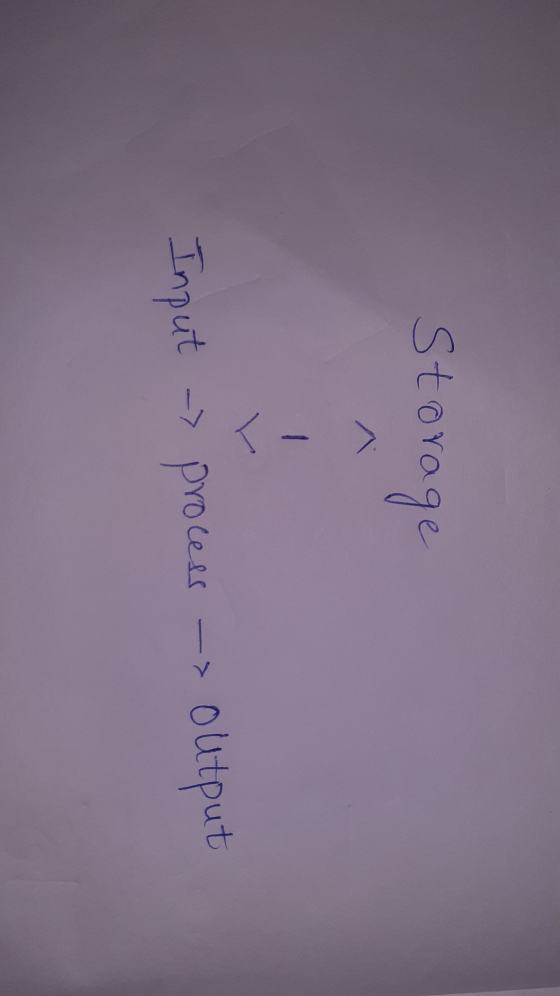 Storage 1 1 Input process output