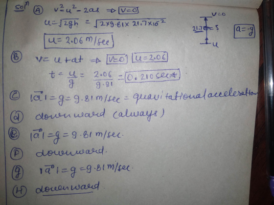u= 2.06 m/fee ) 9-gIL →I zg=g.blm/fee (H oleuonwasd