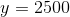 y=2500
