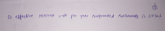 ale en year Compounded Coninousy is 236
