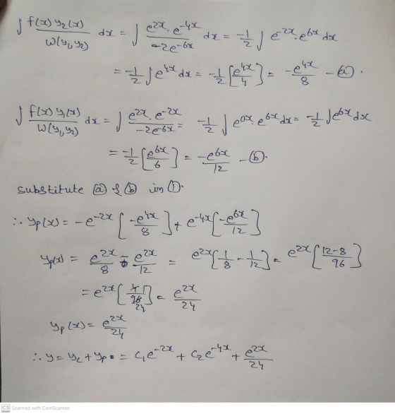 - f(x) Y₂ (0) wly, Y2) dx = ex e46 a2e68 de = 1 / 2 J e a et de = - 12 Jehd. Lott] = ele o Xh dx= سے 6c doc = 2 Jebxdoc -2668