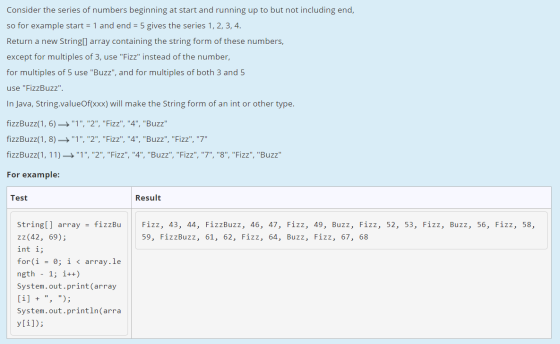 Consider the series of numbers beginning at start and running up to but not including end, 1 and end 5 gives the series 1, 2,