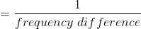 frequency difference
