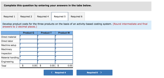 Complete this question by entering your answers in the tabs below. Required 1 Required 2 Required 4 L Required 5 Required 6 D