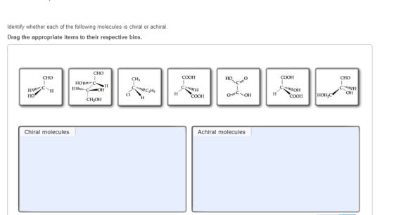Identify whether each of the following molecules i
