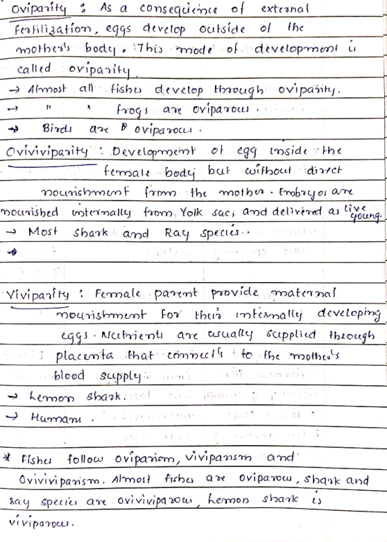 Oviparity • As a consequence of external Feofilization, eggs develop outside of the mothers body. This mode of dévelopment