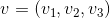 v = (v_1,v_2,v_3)