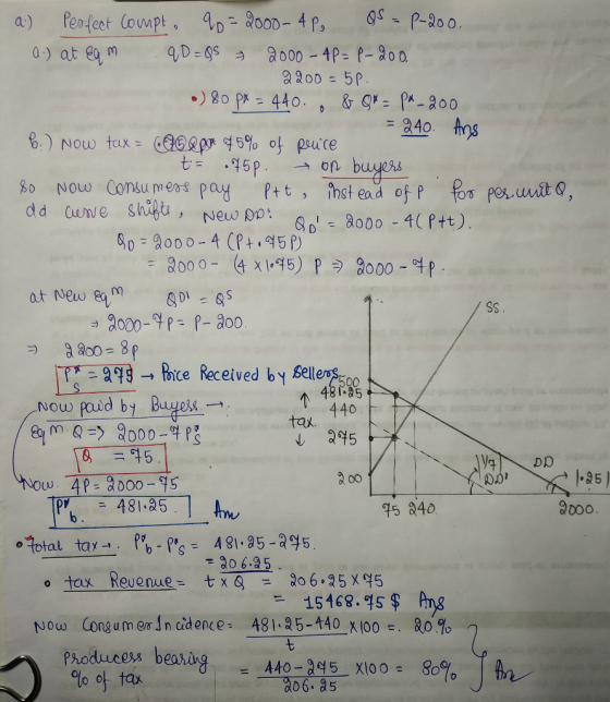 2200 5P 3.40 fps すニ293 → R ice Received by seller S500 48 ias tax. 140 し 295 O 6.5 七ー_ , Revenue- Congum, er lncidence: phoduce s beahing. tax ao 6唄5x45 o 15168.75$ Ang 481,25-440 X100: &,0% Now Clo fax 440-a45-X100% 80% = 206, as