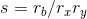s= r_{b}/r_{x}r_{y}
