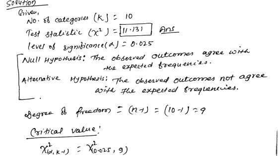 Ha expected fvequ eneo . Altoinahvepoesi: jhe observed outcomes not ag %0, k+) : (0.025 ,9)