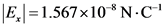 E =1.567x10*N-C-
