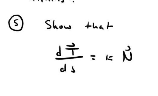 S Show that dÎK Û ds