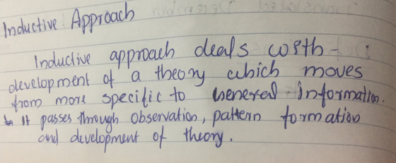 Inductive Approach dress inductive approach deals with a development of a theory which moves from more specific to boit pass