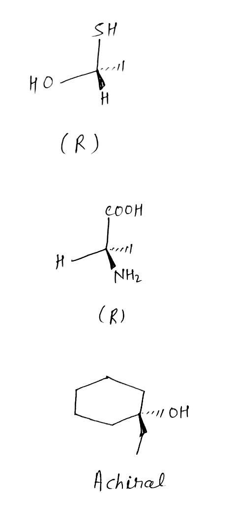 SH Jerell HO H (R) Cook NH₂ (R) - OH Achiral.