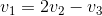 v_1 = 2v_2 - v_3