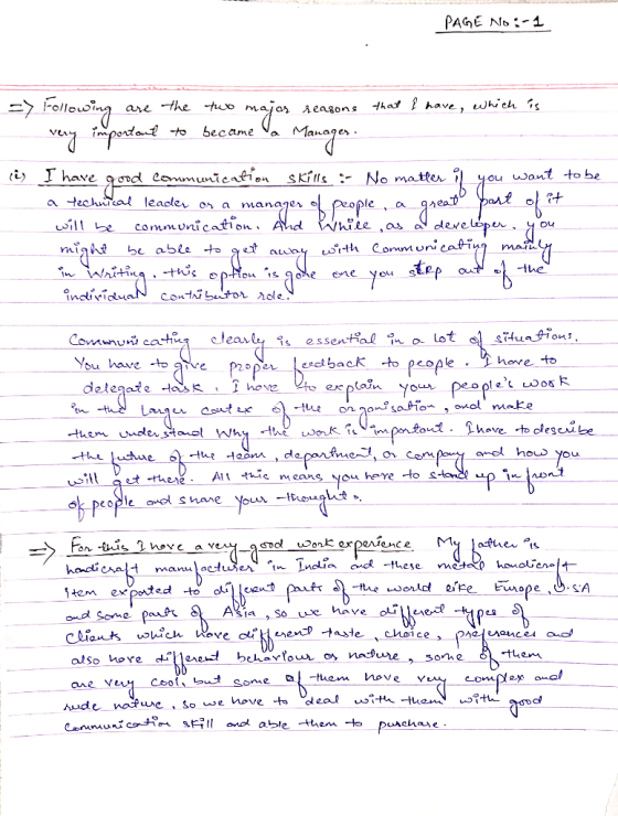 PAGE No1 Foleing thathave, whieh is are the -tuo Aeagons became to i Ihave conmunicntion SKills No matter want to be a techur
