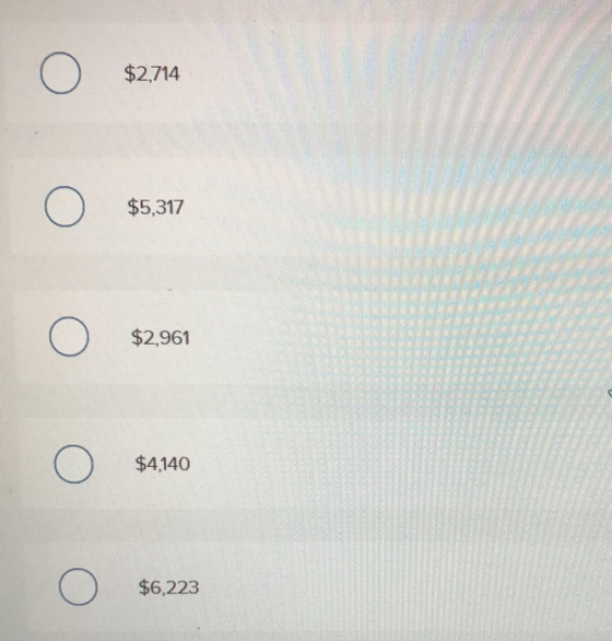 Ο $2,714 Ο $5,317 Ο $2,961 Ο $4140 Ο $6,223