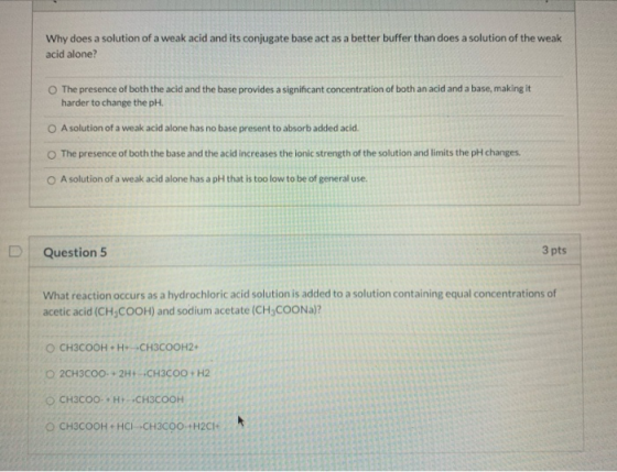 Why does a solution of a weak acid and its conjugate base act as a better buffer than does a solution of the weak acid alone?
