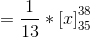 [2] 38 35 13