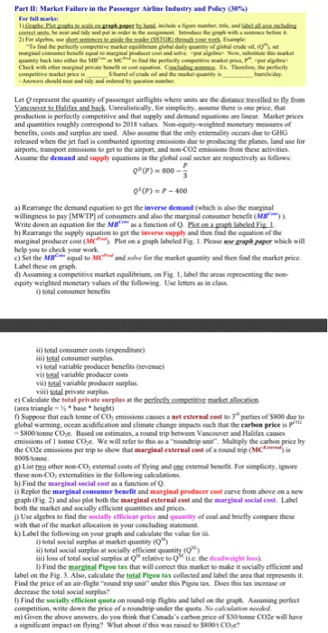 Part II: Market Failure in the Passenger Airline Industry and Polis ) Farfalla Pleash paper and clude af a ti certi, bet tidy
