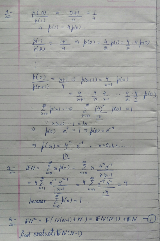 blo = plus 4 > pl - 4 plo) become a pce) 4 blw= .4bco) þ (n) = ht! =) plu+1) = 4 pln) plu+1) 4 - nt .4.4 = 4 ...4 nt n E pln)