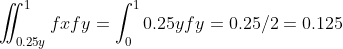 cy= 10.25yfy = 0.25/2 = 0.125 J J0.25y