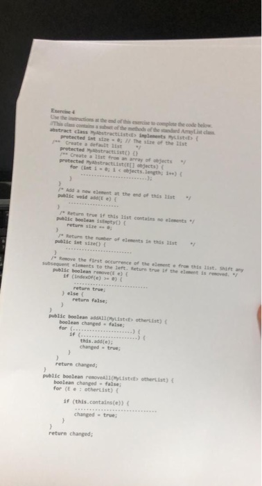 abstract class protected at tract a t the same the list protected Abstractist) protected structu l jucts) for (int i0; i<bjec
