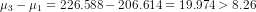 μ3-14 226.588-206.614 19.974>8.26